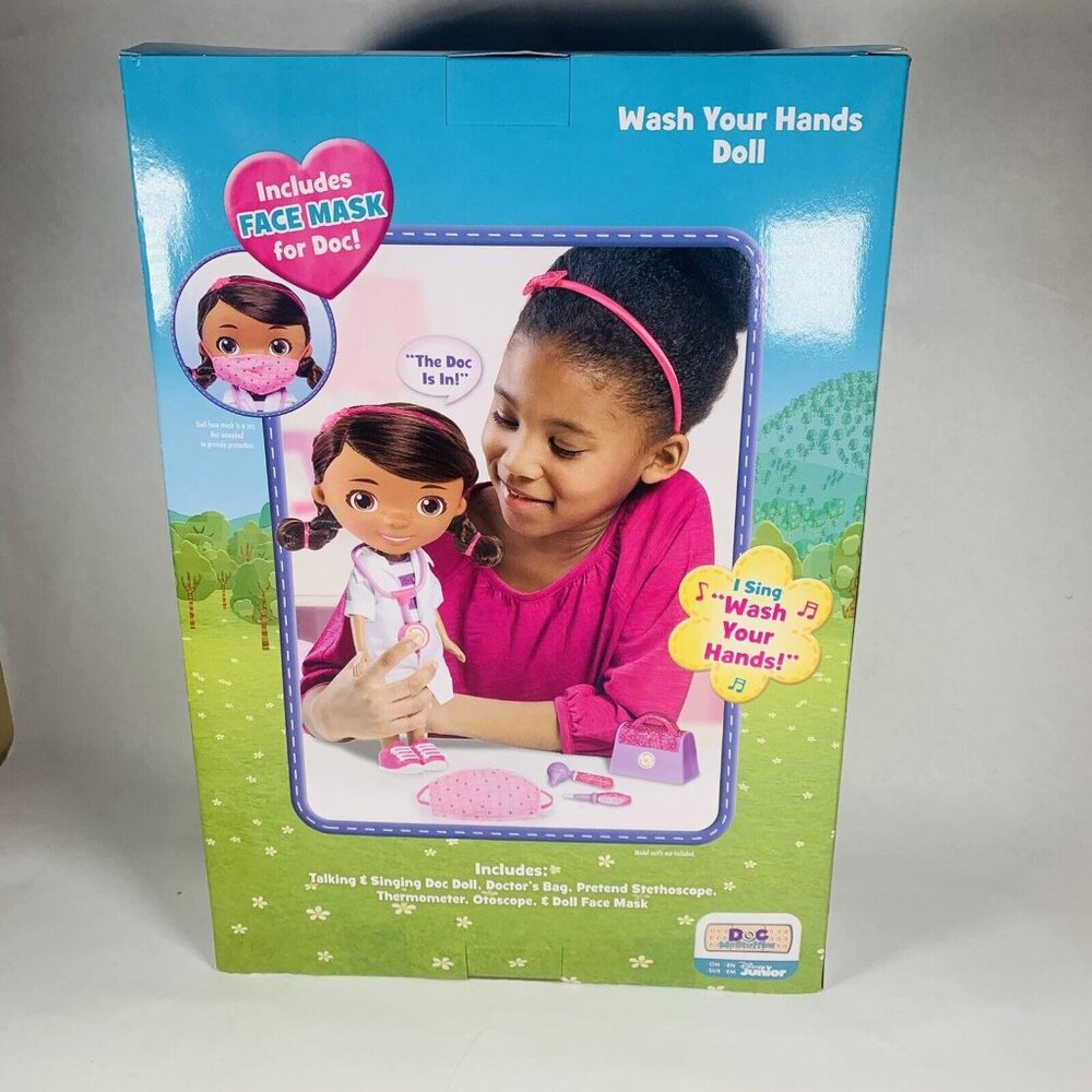 Doc McStuffins Wash Your Hands Singing Doll with Mask & Accessories - Picture 7 of 11